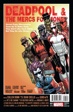 DEADPOOL AND THE MERCS FOR MONEY VOLUME 2 #1 CAMUNCOLI 1 IN 25 INCENTIVE VARIANT COVER