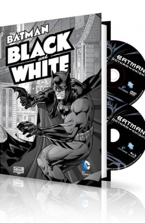 BATMAN BLACK AND WHITE VOLUME 1 HARDCOVER AND DVD BLU RAY SET
