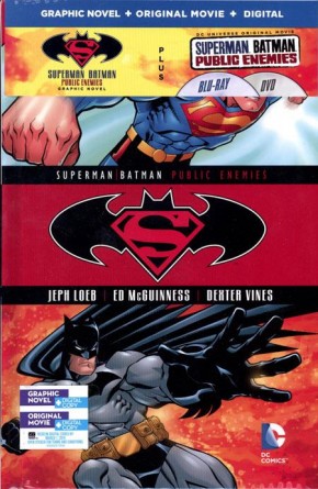 SUPERMAN BATMAN VOLUME 1 HARDCOVER AND DVD BLU RAY SET 
